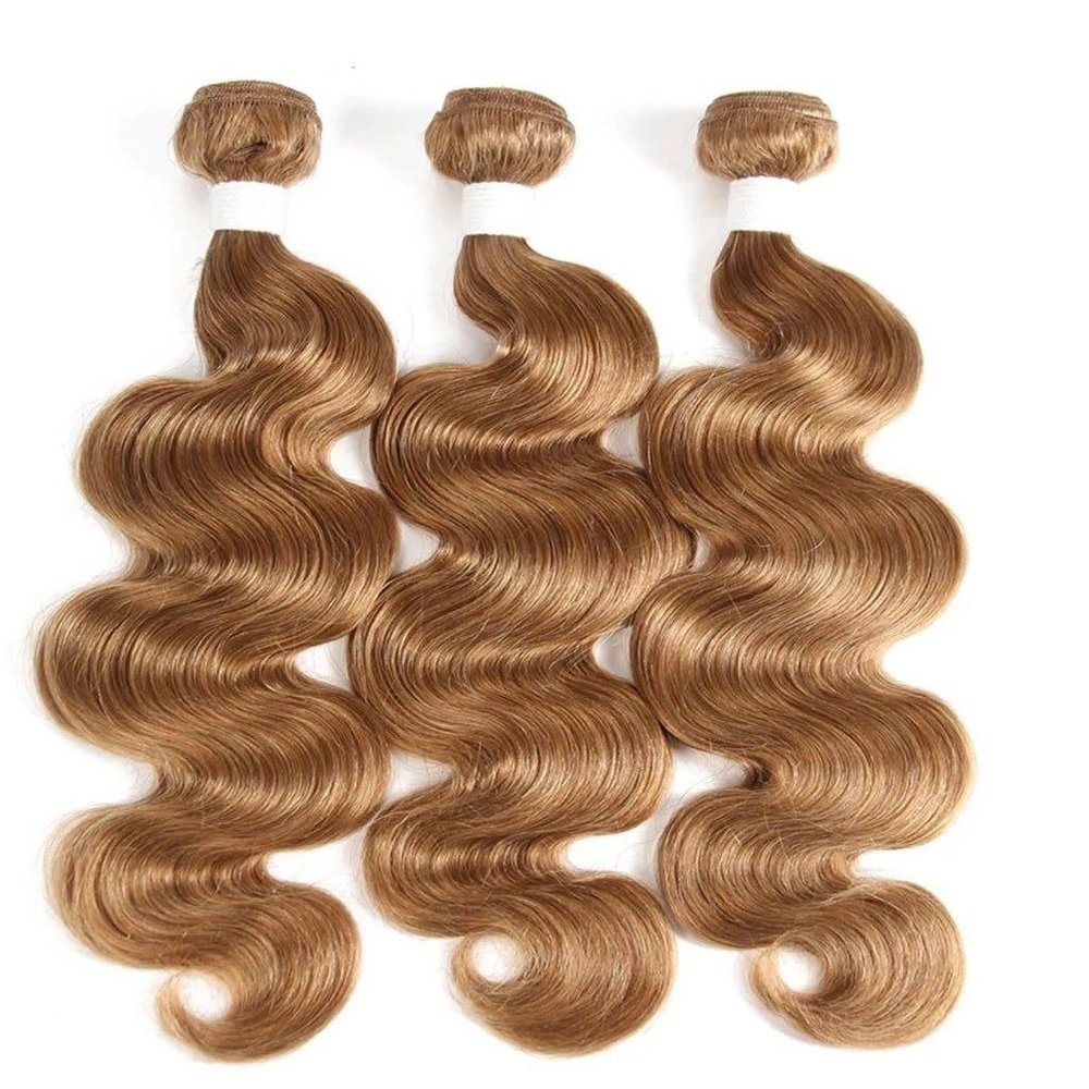 High Quality Human Hair Extensions Color #27  Body Wave  18" inches
